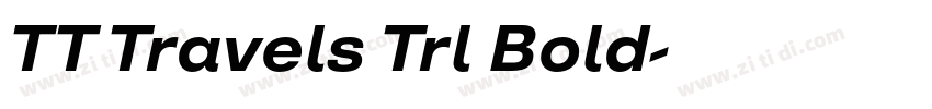 TT Travels Trl Bold字体转换